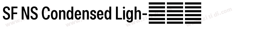 SF NS Condensed Ligh字体转换